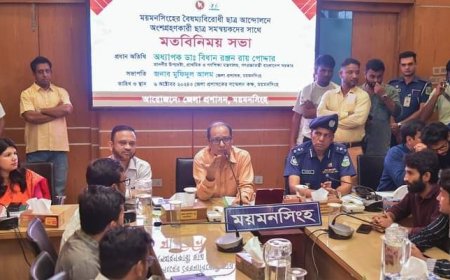 বৈষম্যবিরোধী ছাত্র আন্দোলনের সমন্বয়কদের সাথে মতবিনিময় করলেন প্রাথমিক ও গণশিক্ষা উপদেষ্টা