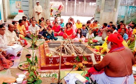 রংপুর নগরীর ধাপ হরিসভা মন্দিরে নারায়ণ শিলা, শিব প্রতিষ্ঠা ও রাধাকৃষ্ণ বিগ্রহ স্থাপন