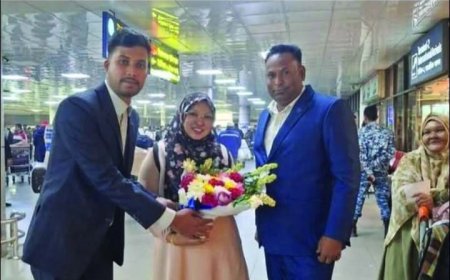 প্রেমের টানে নাটোরে এলেন মালয়েশিয়ার তরুণী