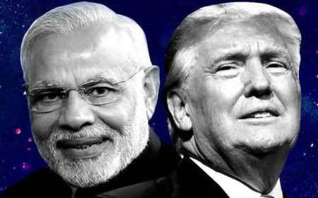 ট্রাম্পের সাথে সংলাপ, খুশিতে আত্মহারা মোদি