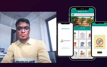 জলঢাকায় শাহারিয়ার তৈরি করা অ্যাপে মিলছে অনলাইন সেবা