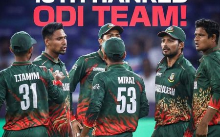 ওয়ানডে র‍্যাঙ্কিংয়ে বড় ধাক্কা, ১০ নম্বরে বাংলাদেশ