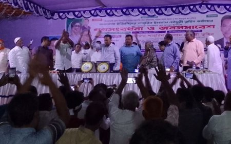 জলঢাকায় খালেদা জিয়ার ভাগ্নে তুহিনের আগমন উপলক্ষে গণসংবর্ধনা অনুষ্ঠিত