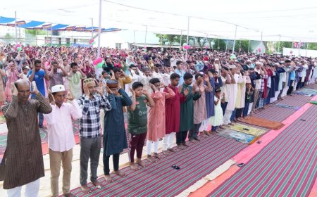 নারী-শিশুদের অংশগ্রহণে নোয়াখালীতে ব্যতিক্রমী ঈদের জামাত