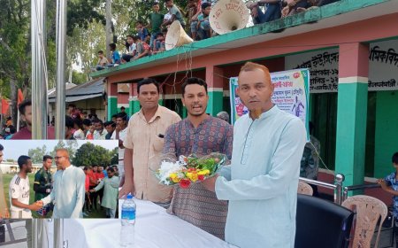 জলঢাকায় প্রাইজমানি ফুটবল টুর্নামেন্ট অনুষ্ঠিত