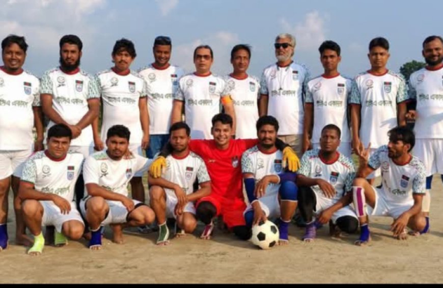 নীলফামারী জেলায় সাংবাদিকদের প্রীতি ফুটবল ম্যাচ অনুষ্ঠিত