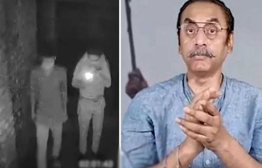 বগুড়ায় অনলাইন অ্যাক্টিভিস্ট পিনাকী ভট্টাচার্যের বাড়ির গেটে আ.গুন